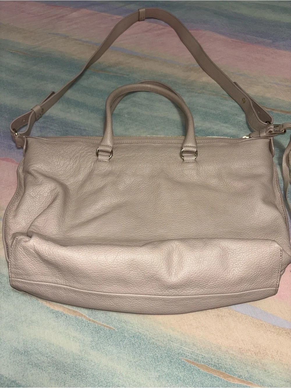 See By Chloe  Leather cream Crossbody Tote Bag Fringe closure